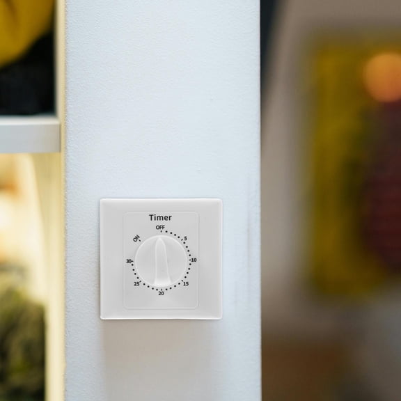 HONMEET White Digital Timer Switch for Indoor Use with Automatic Delay Relay Control for Fans and Lights