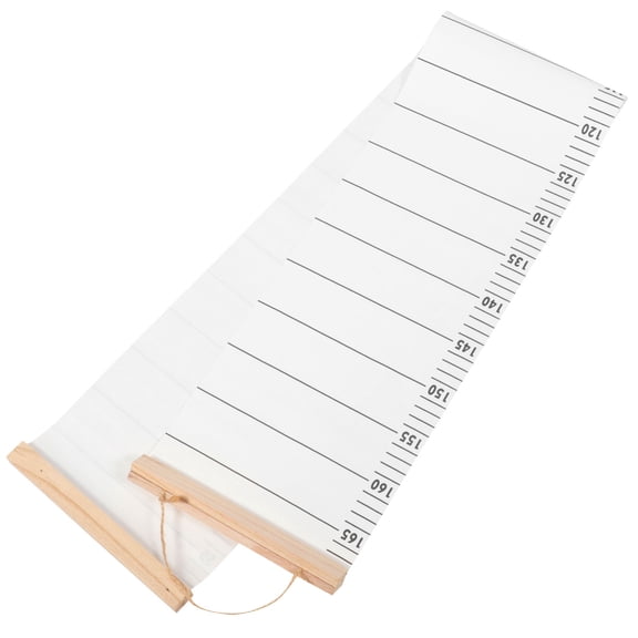 HONMEET White Hanging Height Chart Wall Growth Ruler Easy Install Removable Growth Measurement