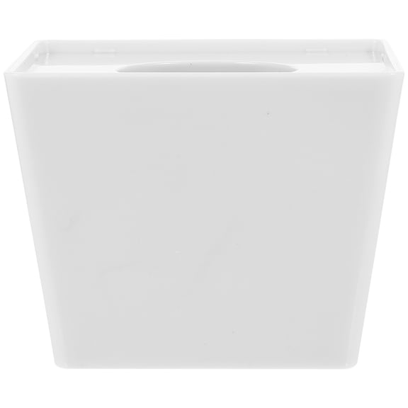 HONMEET White Microphone Holder Flag Cube with Foam Insert for Microphone and Custom Logo Display