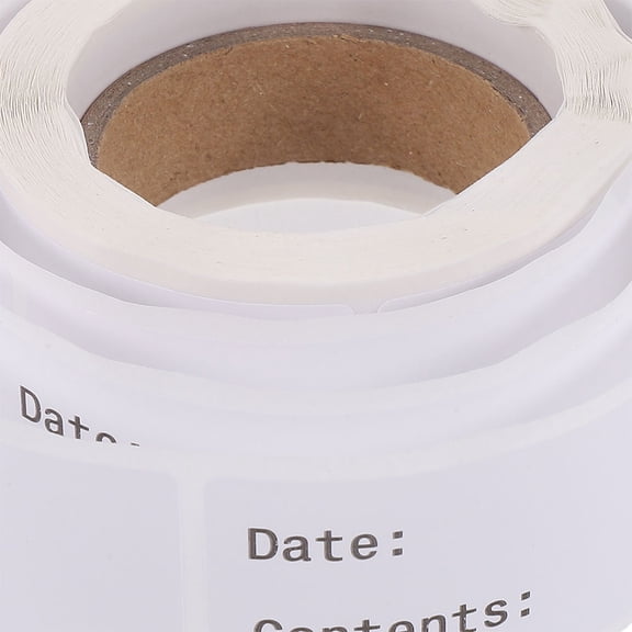 HONMEET Removable White Food Labels Blank Stickers for Easy Food Container Marking and Organization