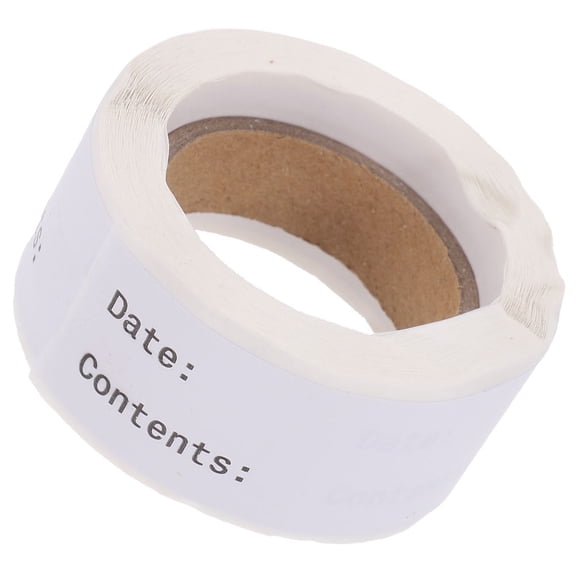 HONMEET White Removable Food Date Marking Labels for Containers with Writable Space and Easy Peel