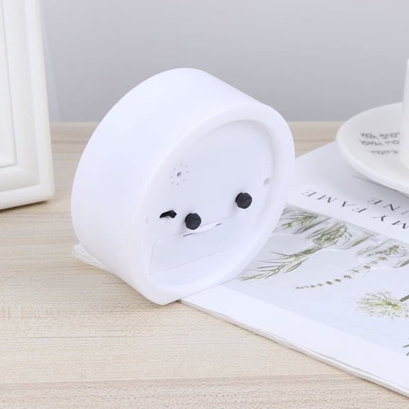 HONMEET White Ring Bell Clock with Luminous Hands Suitable for Wall Hanging and Table Display
