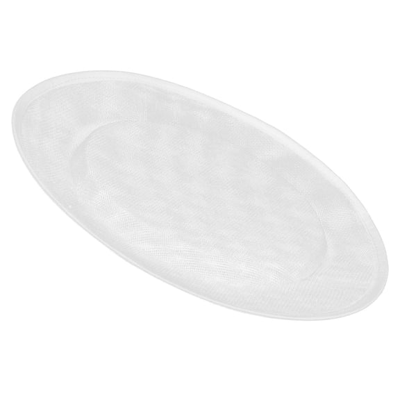 HONMEET White Sinamay Base for Cocktail Hat Making Eco Friendly Round Millinery DIY Hat Accessory
