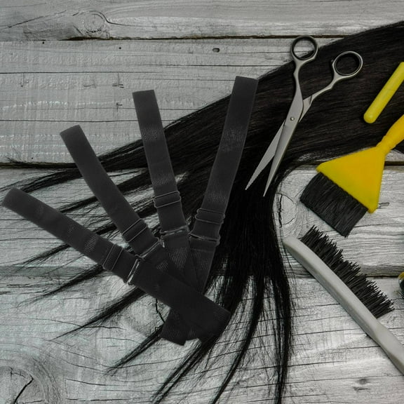 HONMEET Black Adjustable Polyester Wig Strap with 8 Pieces for Secure and Comfortable Wig Accessories