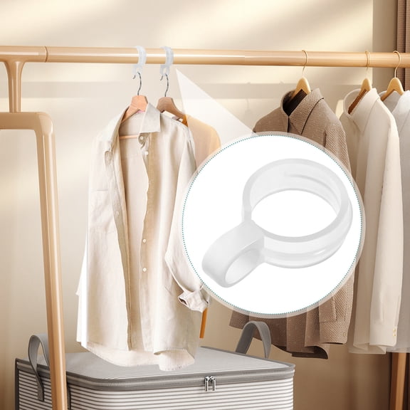HONMEET Clear Plastic Windproof Clothes Hanger Hooks for Outdoor Laundry Drying and Hanging Solutions