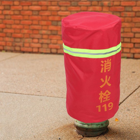 HONMEET Red Fire Hydrant Cover Weather Resistant Anti-Freeze Protective Reusable Outdoor Cover for Home Use