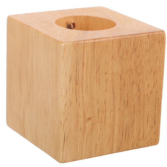 HONMEET Wooden Table Lamp Base, Small Round, Rubber Wood, Assorted Color, for DIY Use