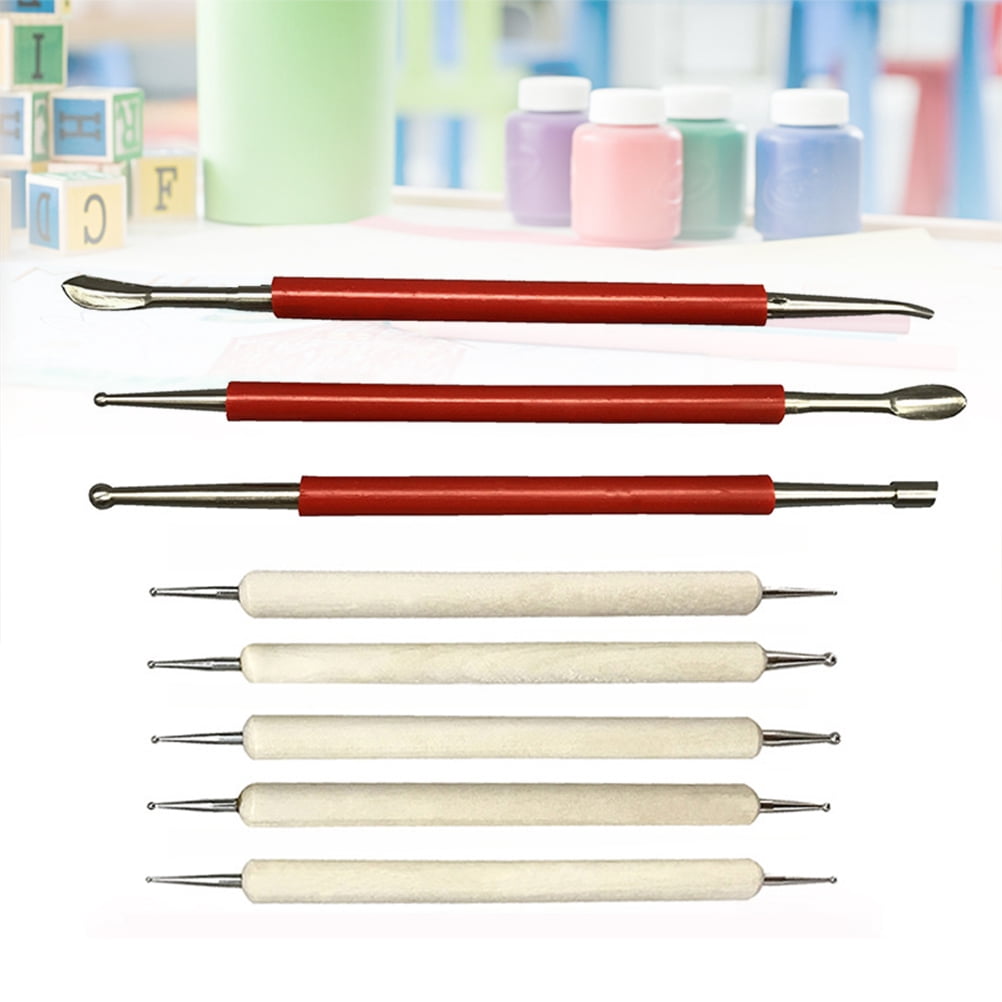 HONMEET Wooden Polymer Clay Pottery Tools Assorted Colors for Carving ...