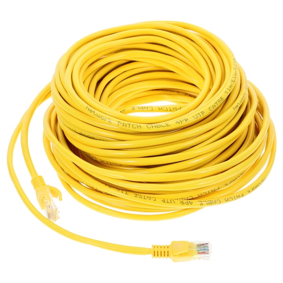 HONMEET Cat5e Network Patch Cord Yellow for Laptop and Router High Speed Internet Cable