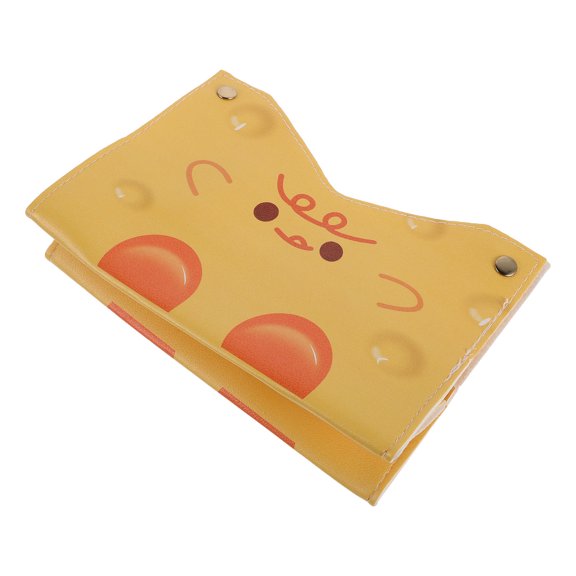 HONMEET Yellow Rectangular Tissue Box Cover with Cute Design, Decorative Holder for Home, Office, and Table Use