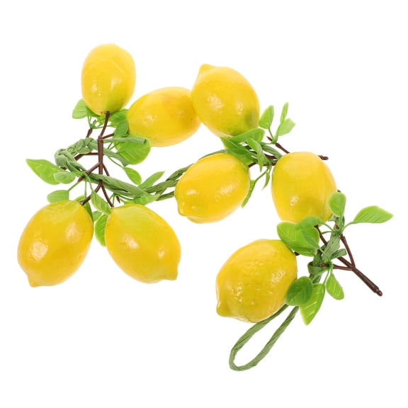 HONMEET Plastic Artificial Lemons for Home and Party Decorations Realistic Yellow Decor