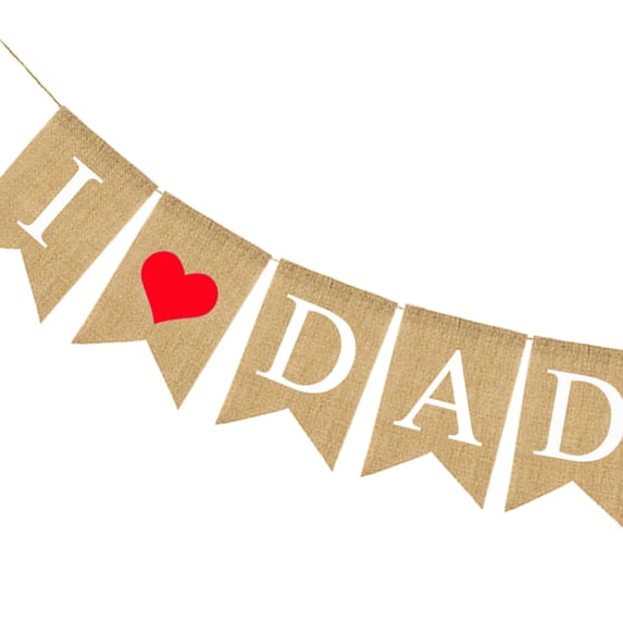 HONMEET Happy Father's Day Banner Red Party Decoration Set, Ideal for Father's Day Celebrations and Themed Party Events