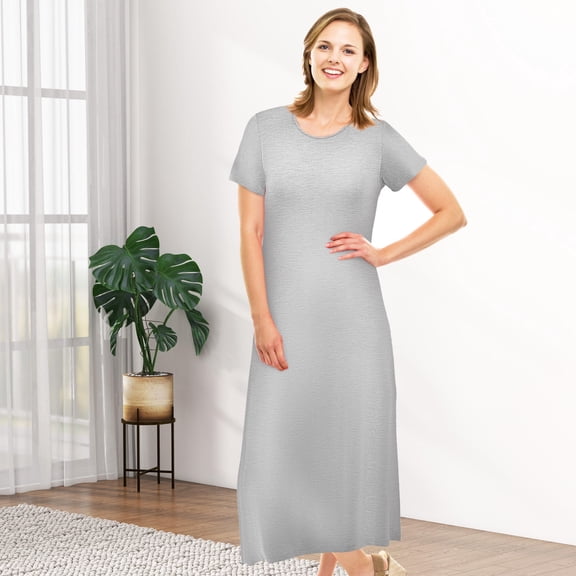 HONMEET Women Nightgowns Nightdress Soft Fabric Short Sleeve Comfort Women Sleepwear Nightwear