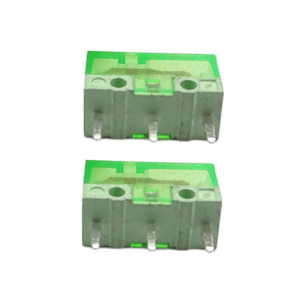 2Pcs Mouse Micro Switches HUANO Mouse Buttons Silver Alloy Contacts 120Million