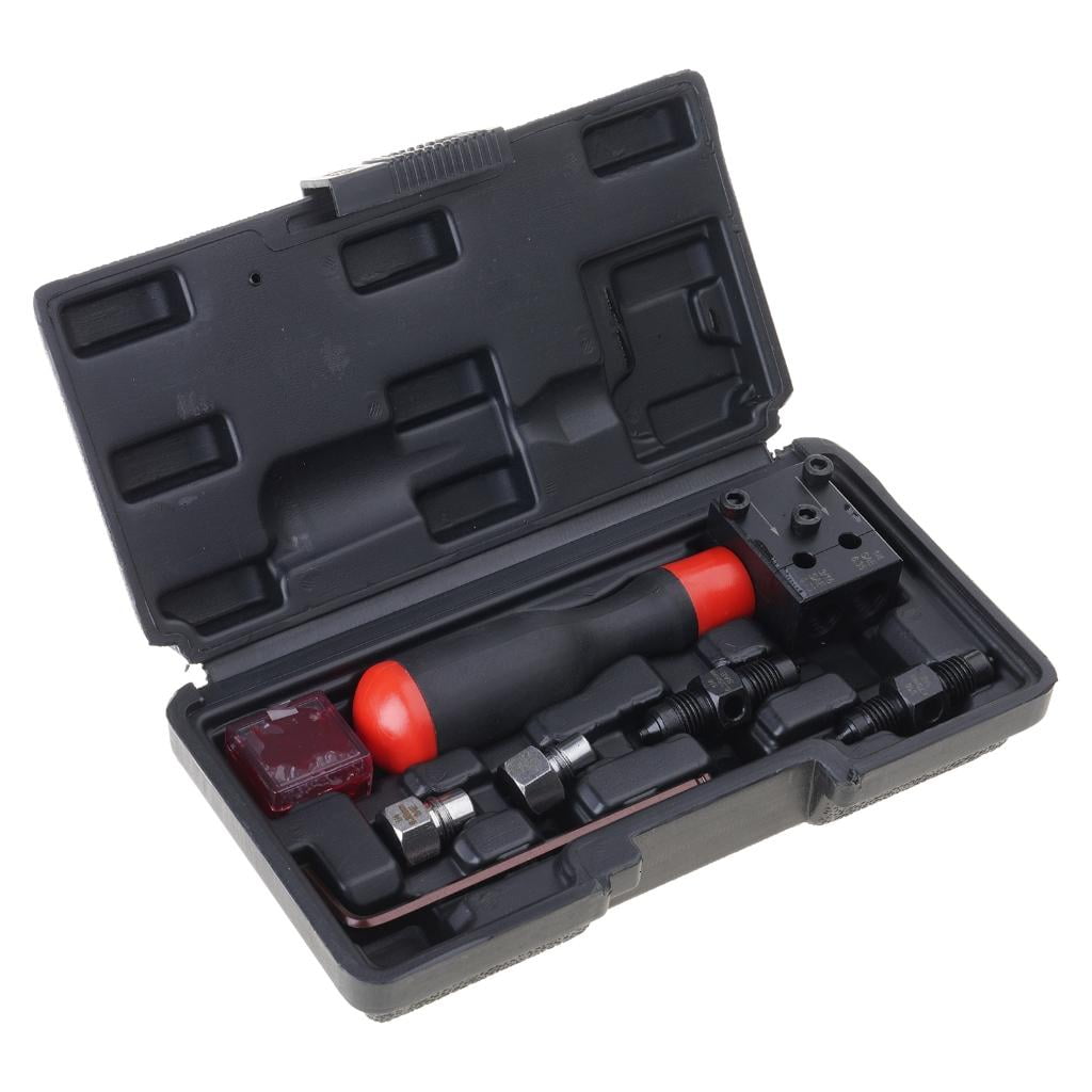 3/16in 1/4in Single Double Flares Adapter Pipe Flaring Kits Auto Repair Tool Coppers Tube Brake Line Accessories - View #5