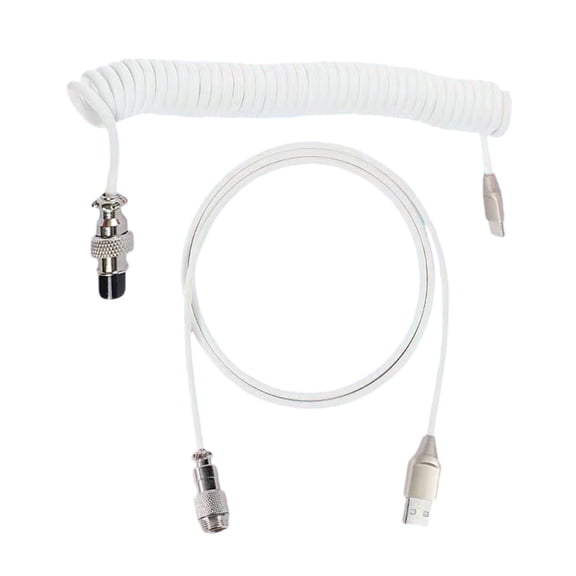 Coiled USB C Cable for Gaming Keyboards Wire Mechanical Keyboards USB Cable