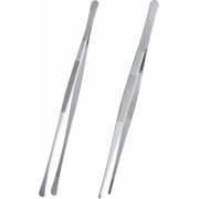 HONSHEN Tweezer Tongs, 12-Inches Stainless Steel Food Cooking Tongs for Kitchen Cooking BBQ Grilling Meat,Set of 2