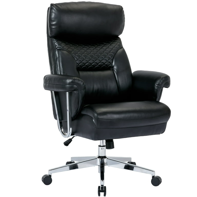 HONSIT Ergonomic Black Office Chair, High Back Executive Desk, PU