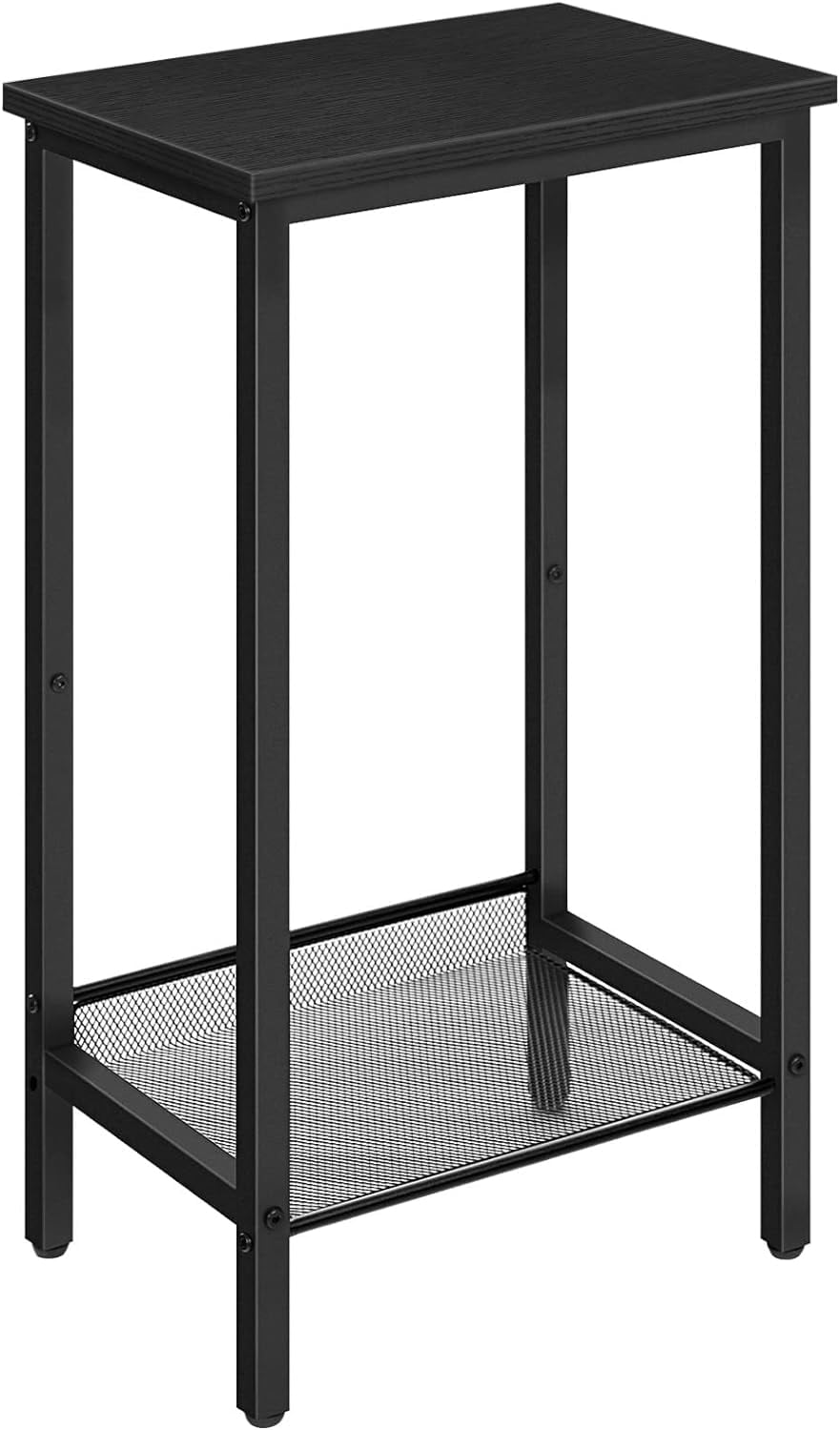 HOOBRO 28.9" Tall End Telephone Table with Adjustable Mesh Shelves