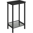 thumbnail image 1 of HOOBRO 28.9" Tall End Telephone Table with Adjustable Mesh Shelves Hallway Living Room Rustic Brown BB03DH01, 1 of 9