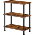 thumbnail image 1 of HOOBRO End Table 3-Layer Open Shelves Nightstand Bedroom Living Room Brown BF48BZ01US, 1 of 7