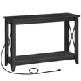 thumbnail image 1 of HOOBRO 47.2" Console Table Entryway Table Narrow Sofa Table with Outlets & USB Ports Hallway Living Room Black BK12UXG01, 1 of 8