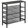 thumbnail image 1 of HOOBRO 5-Tier Shoe Rack Storage with Adjustable Shelf for 16 Pairs Shoes Entryway Hallway Charcoal Gray BC01XJ01, 1 of 6