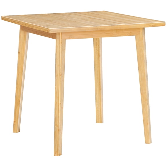 HOOBRO Bamboo Square Dining Table for 2, Natural