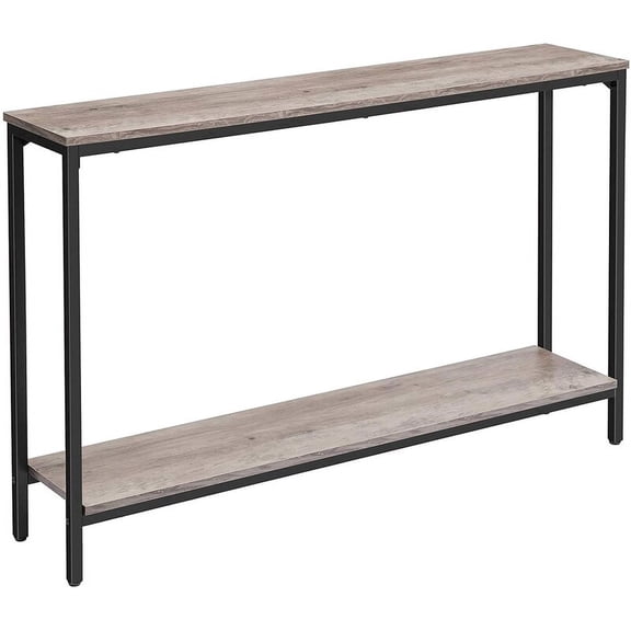 HOOBRO Console Table 47.2" Narrow Skinny Table Industrial Entryway Living Room Hallway