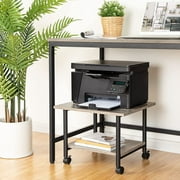 HOOBRO Industrial Printer Stand 2-Tier Under Desk Storage Cart Home Office BG02PS01