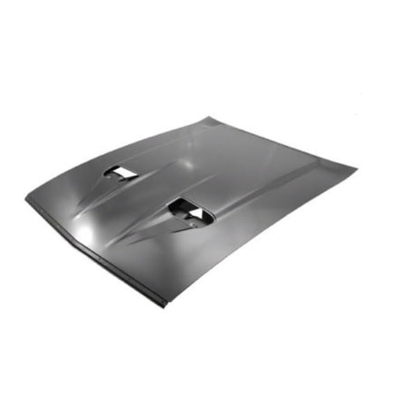 HOOD PANEL WITH SCOOP HOLES; NACA STYLE; MACH-1/BOSS 351;STEEL