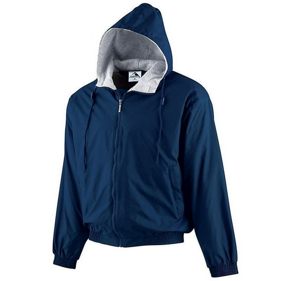 HOODED TAFFETA JKT/FLC LD NAVY M