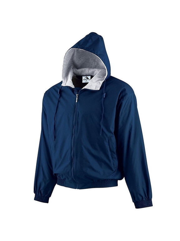 HOODED TAFFETA JKT/FLC LD NAVY M