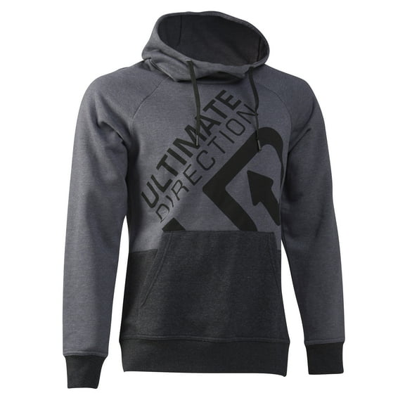 HOODIE M LG HEATHER GRAY