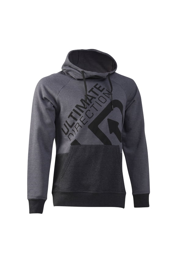 HOODIE M LG HEATHER GRAY