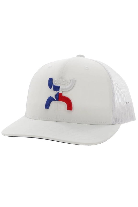 Texican Texas Flag White - Hats Cap - 2220T-Wh