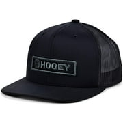 HOOEY Mens Lockup Water Resistant Adjustable Snapback Mesh Back Trucker Hat (Black)