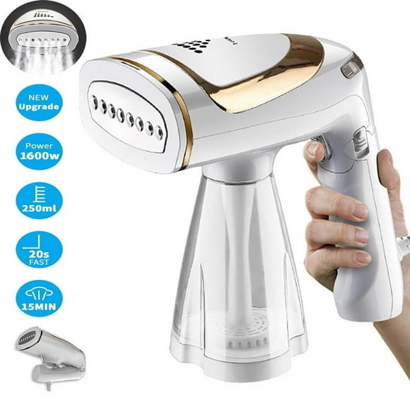 Hoofun 1600W Handheld Steamer for Clothes Portable Fabric Steamer with 30 Second Heat Up 15 Min Continuous Steam 250ml Detachable Tank 8 Hole Steam for All Fabrics Travel Home Use