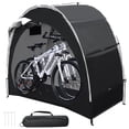 thumbnail image 1 of Henotion Bike Storage Tent with 210D Oxford Fabric PU4000 Waterproof,Heavy-Duty Bike Shelter for 2-3 Bikes Motorcycles Lawn Mowers,Outdoor Bike Shed Cover for Backyard Garage Camping Tools, 1 of 11
