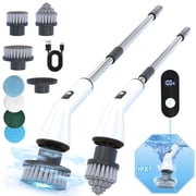 HOOFUN Electric Spin Scrubber, Cordless Bath Tub Power Scrubber Full Waterproof Cleaning Brush for Bathroom & Tile Floor