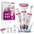 thumbnail image 1 of HOOICB Electric Razor for Women, 5 in 1 Rechargeable Cordless Bikini Trimmer, Shaver for Women, Pink, 1 of 9