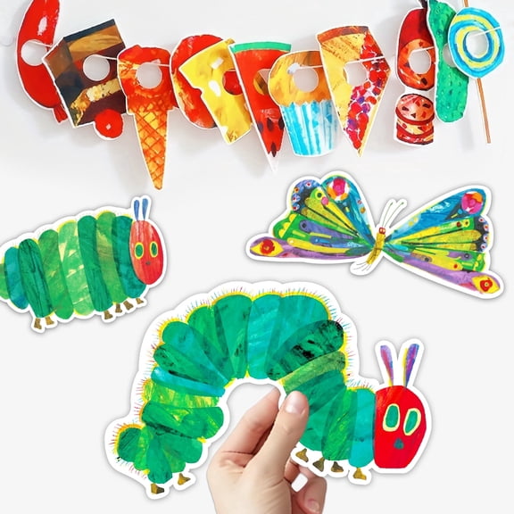 HOOJOJO 34Pcs The Very Hungry Caterpillar Felt Story Set, Interactive Classroom Dramatic Play Early Learning Educational Toy for Kids Age 3+