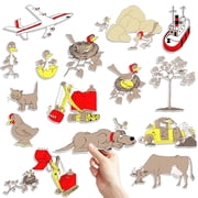 HOOJOJO Are You My Mother? Felt Storytelling Set, 15 Pcs Felt Performance Props, Toddler Educational Toys for Kids Age 3+, Preschool Teaching Aid