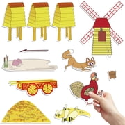 HOOJOJO Rosie's Walk Felt Story Set, Barnyard Animal & Scene 12Pcs Felt, Interactive Preschool Storytelling Teaching Prop for Ages 3+