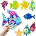 thumbnail image 1 of HOOJOJO The Rainbow Fish Felt Story Set, Ocean Animal & Scale Felt, Preschool Social Emotional Learning Aid for Kids Ages 3+, 1 of 10