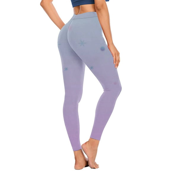 HOOJT Clearance!Leggings for Women Gym Yoga Pants with Pockets Floral Printed High Waist Workout Tights Running Sports Activewear Fitness Stretchy Pant