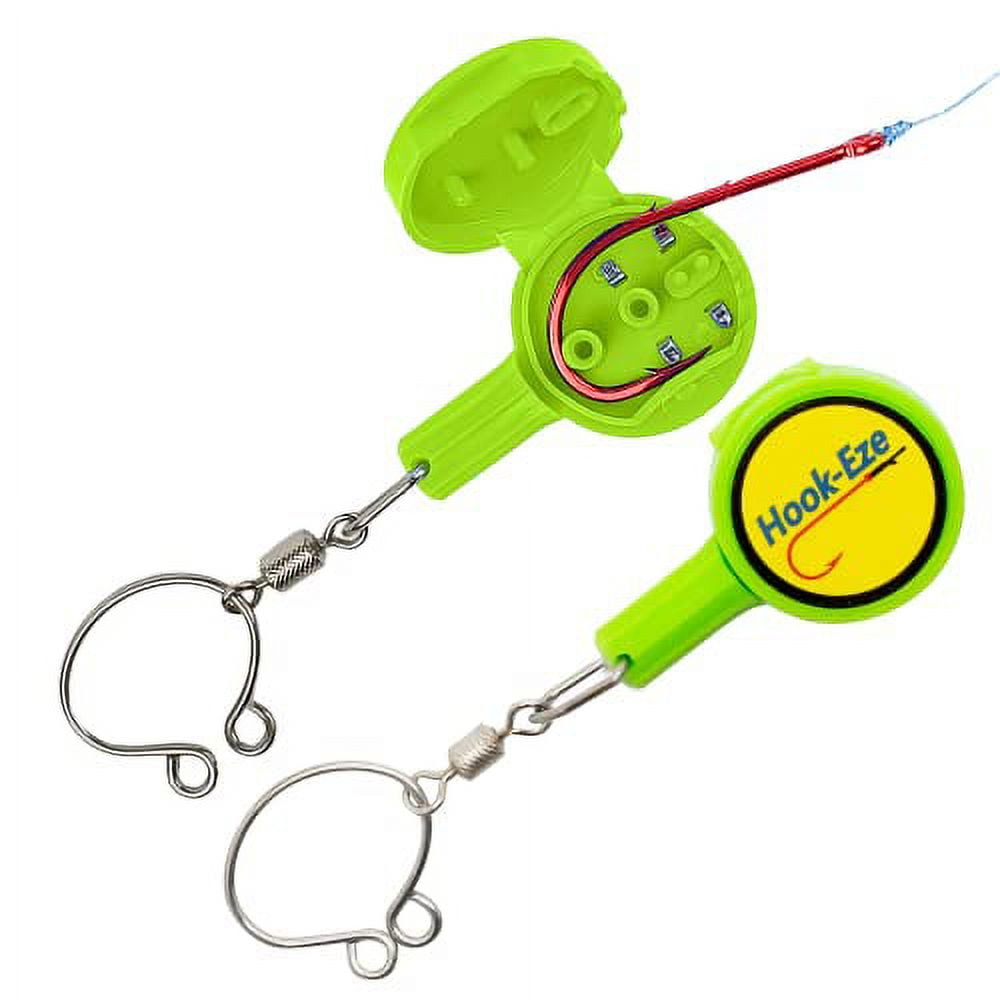 HOOKEZE 2X Fishing Knot Tying Tool, Standard Size Safety Device & Line Cutter
