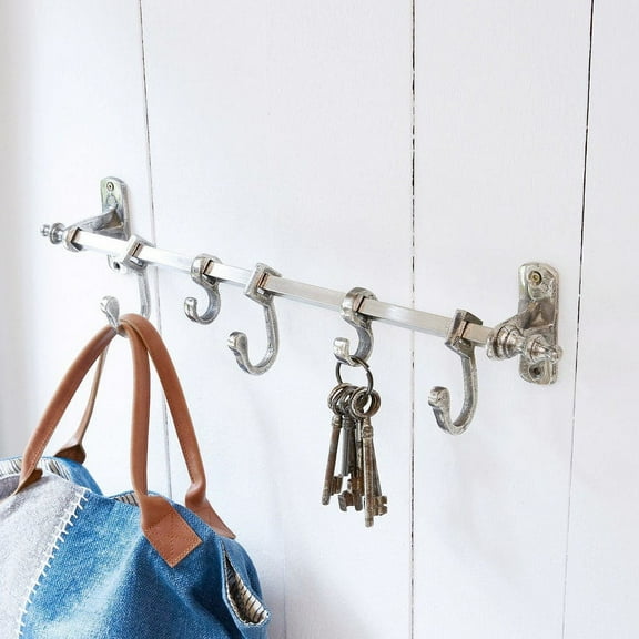 HOOK RAIL Clothes Rack bathroom, kitchen or hallway hook rail holds towels | Bathroom accessories | Hanger | Hook Bar | Wall Decor | Hooks