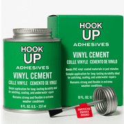HOOK UP Vinyl Cement Glue – 8oz Waterproof Adhesive for Pool Liners, Inflatables