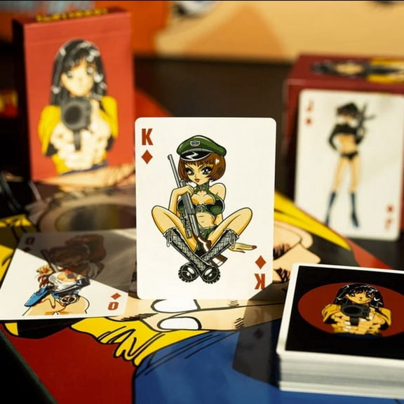 HOOKUPS Barrel of a Gun (skateboard) Playing Cards by Jeremy Klein and Fulton